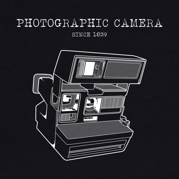 PHOTOGRAPHIC CAMERA white version T-Shirt / Photography by leepianti